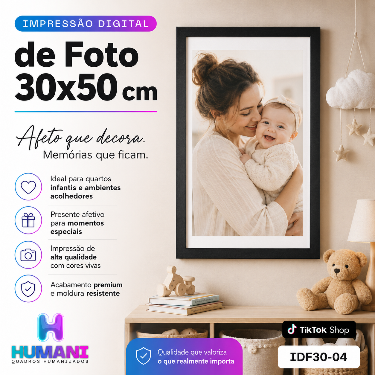 Quadros personalizados COLEÇÃO MINHAS IMAGENS PREFERIDAS 21x30 moldura MDF com proteção em acetato (Cópia)