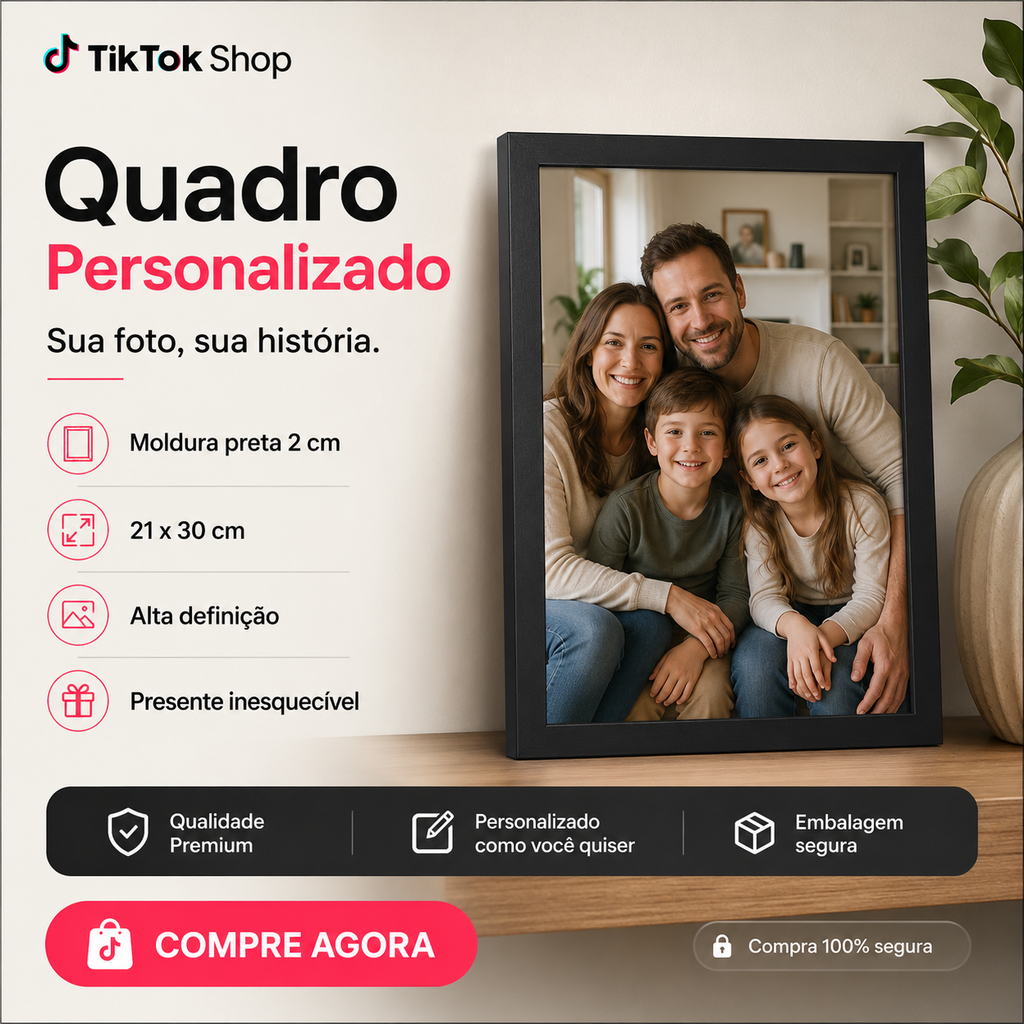 Quadros personalizados COLEÇÃO MINHAS IMAGENS PREFERIDAS 21x30 moldura MDF com proteção em acetato (Cópia)