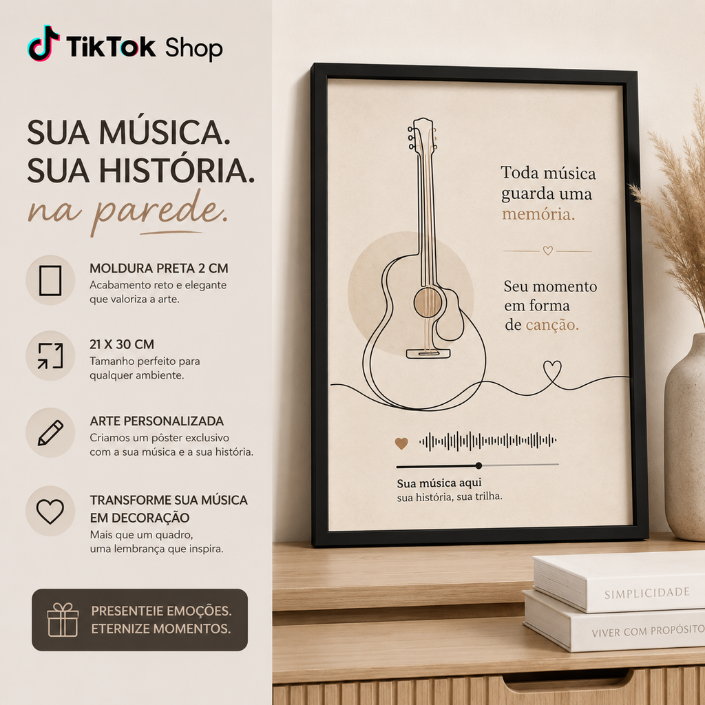 Quadros personalizados COLEÇÃO FRASES MARCANTES 21x30 moldura MDF com proteção em acetato (Cópia)