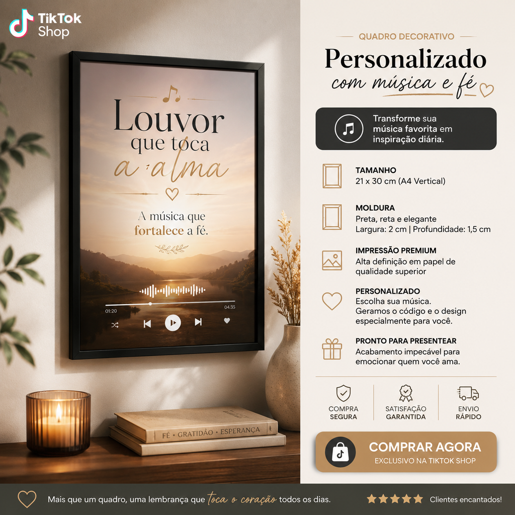 Quadros personalizados COLEÇÃO FRASES MARCANTES 21x30 moldura MDF com proteção em acetato (Cópia)