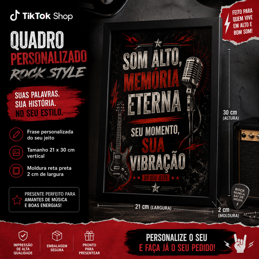 Quadros personalizados COLEÇÃO FRASES MARCANTES 21x30 moldura MDF com proteção em acetato (Cópia)