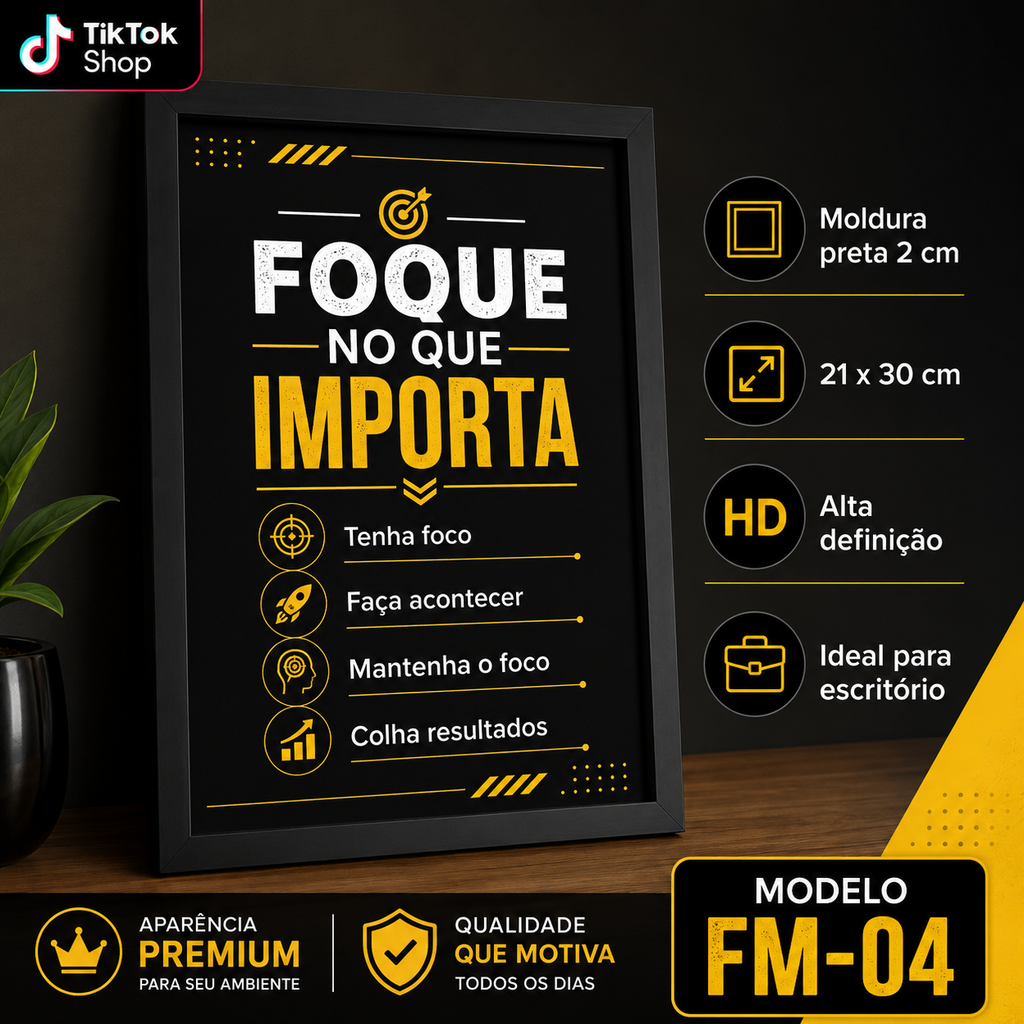 Quadros personalizados COLEÇÃO FRASES MARCANTES 21x30 moldura MDF com proteção em acetato (Cópia)