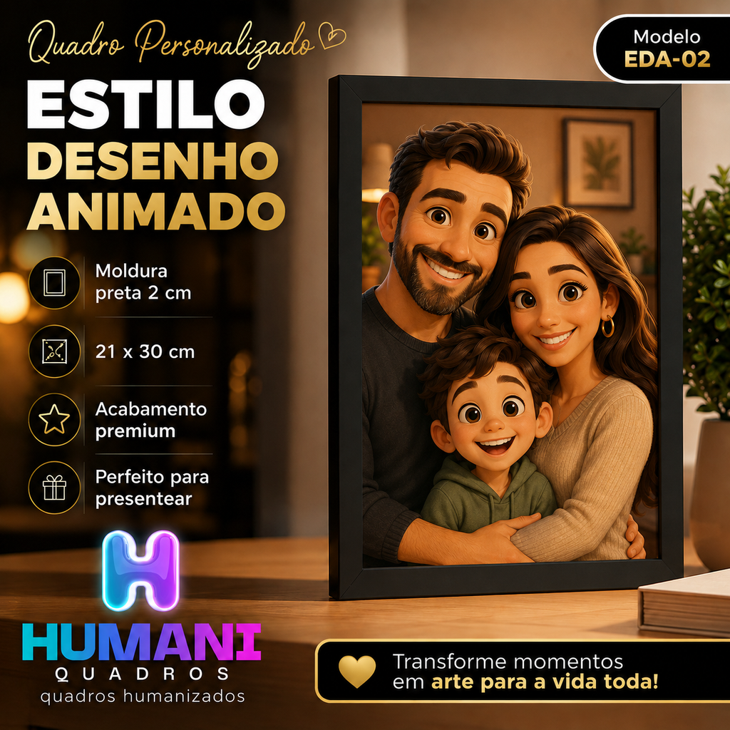 Quadros personalizados COLEÇÃO DESENHO PIXAR 21x30 moldura MDF com proteção em acetato (Cópia) (Cópia)