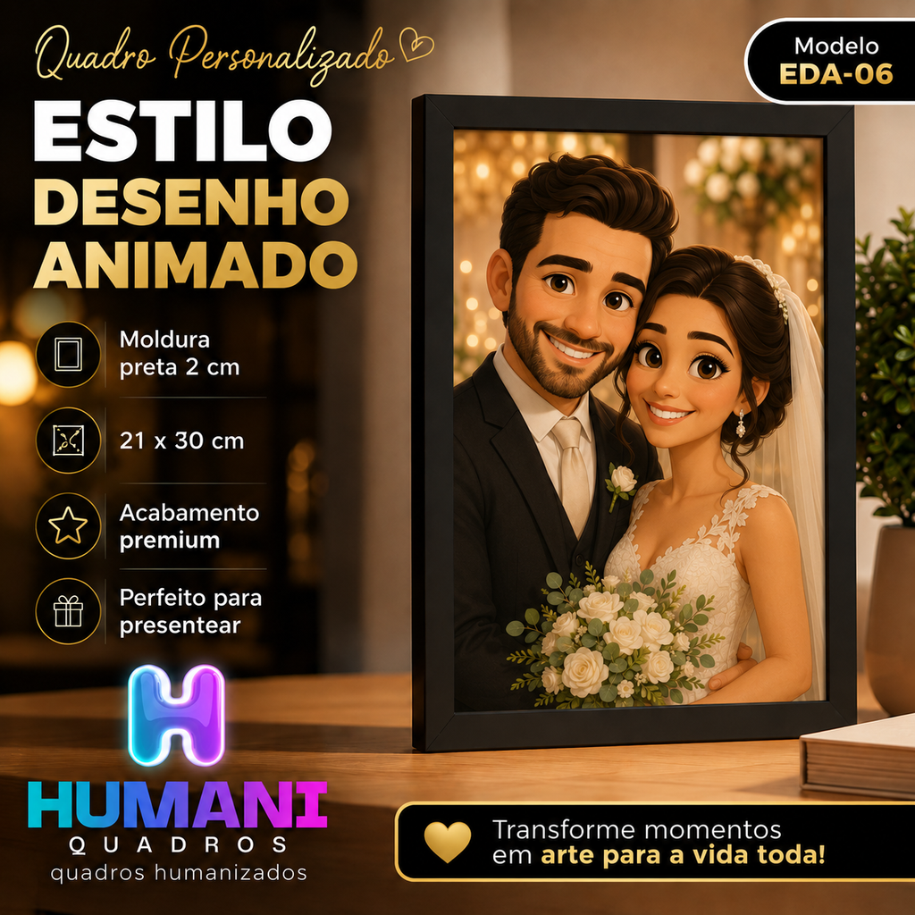 Quadros personalizados COLEÇÃO DESENHO PIXAR 21x30 moldura MDF com proteção em acetato (Cópia) (Cópia)